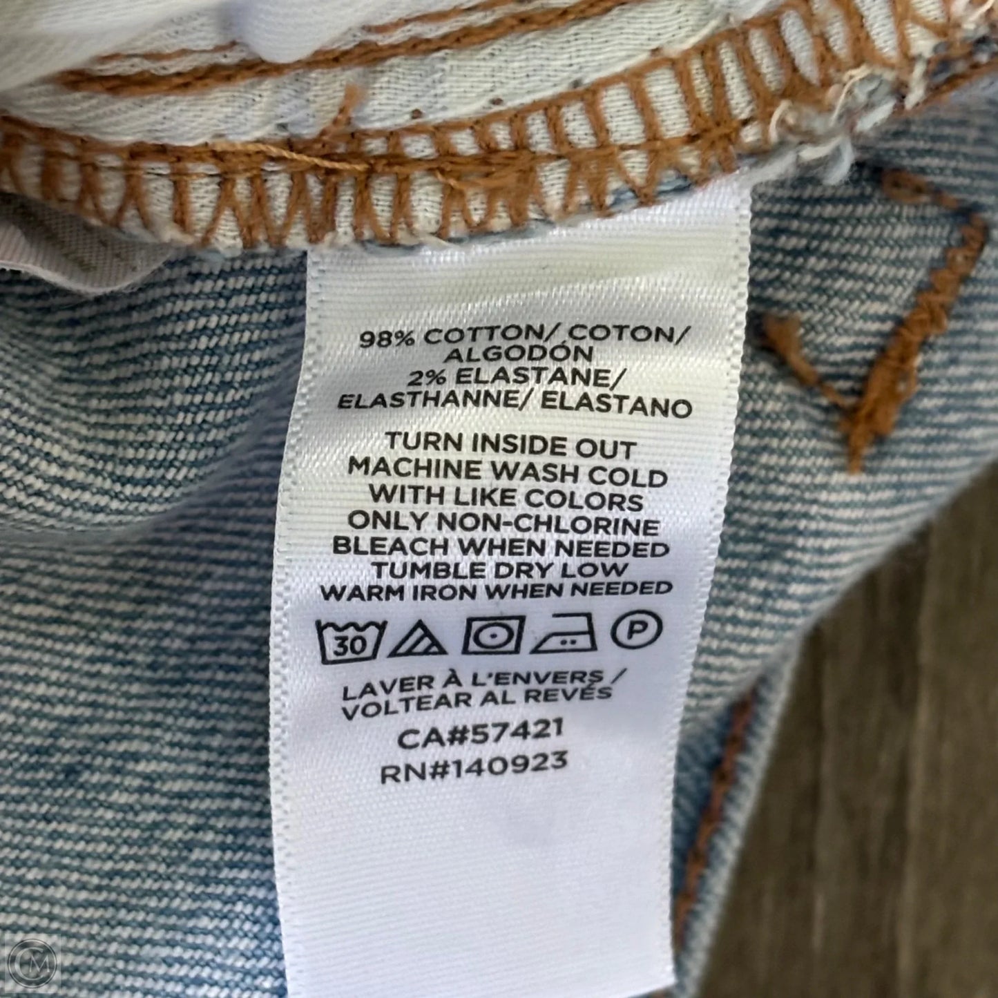 Jeans Straight By Loft In Blue Denim, Size: 16