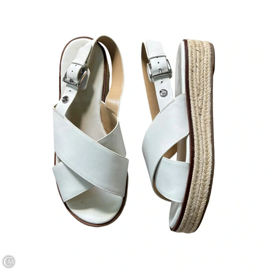 Sandals Heels Platform By Michael By Michael Kors In White, Size: 8