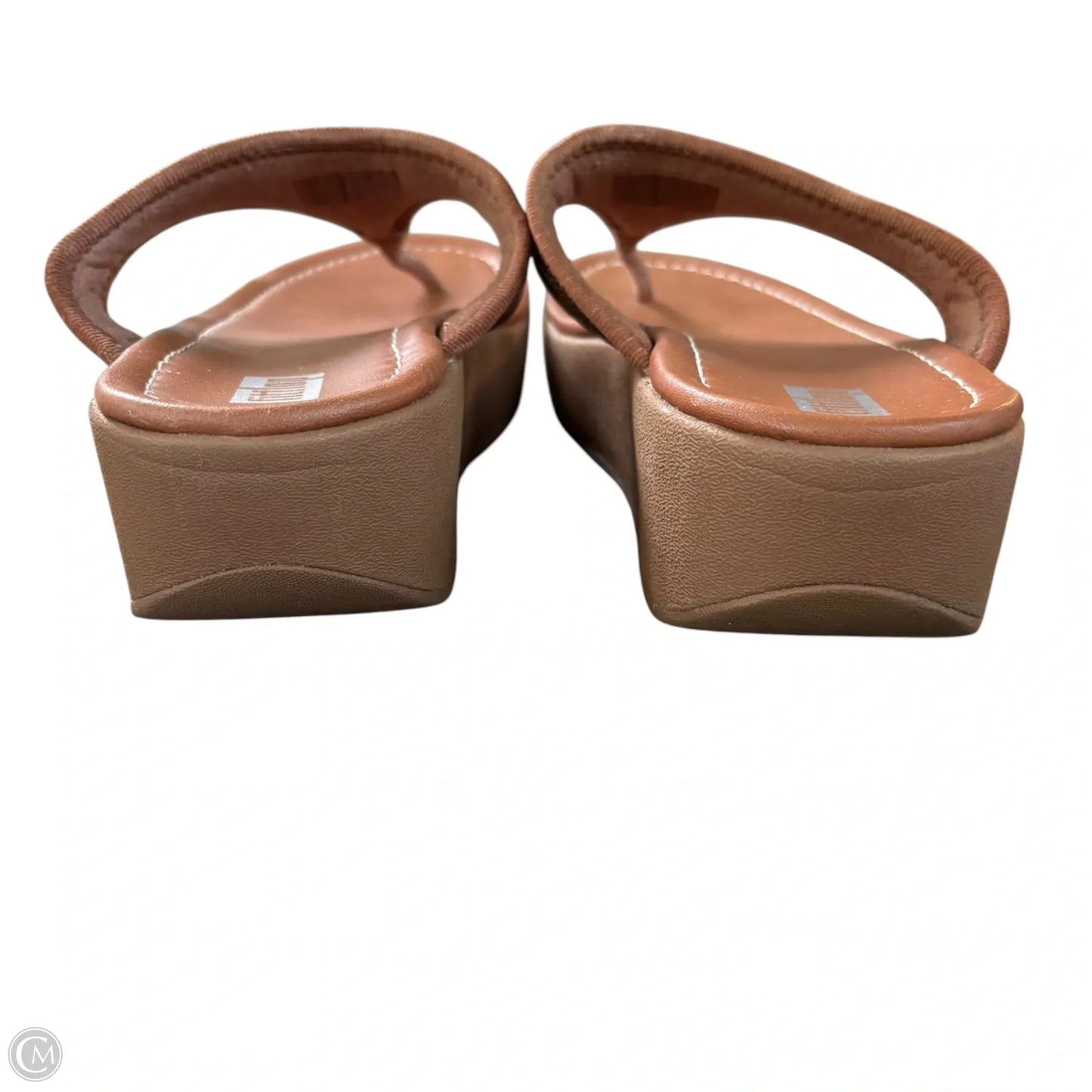 Sandals Heels Wedge By Fitflop In Brown, Size: 7