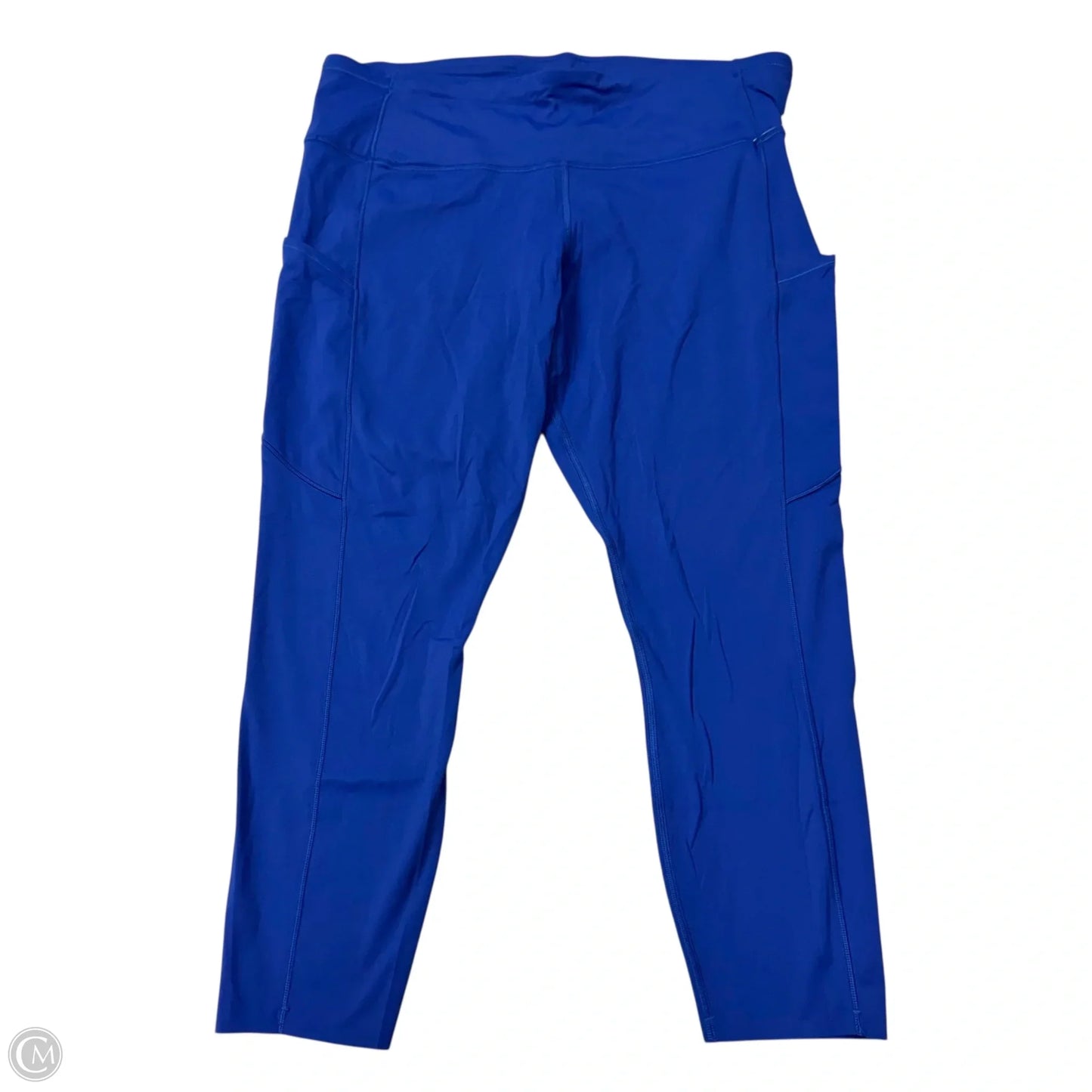 Athletic Leggings Capris By Lululemon In Blue, Size: 16