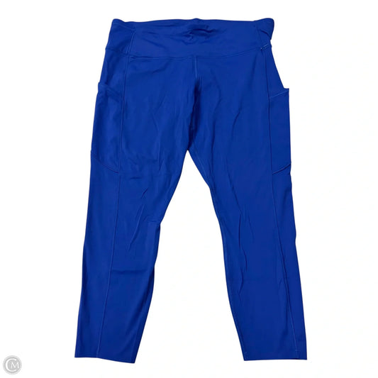Athletic Leggings Capris By Lululemon In Blue, Size: 16