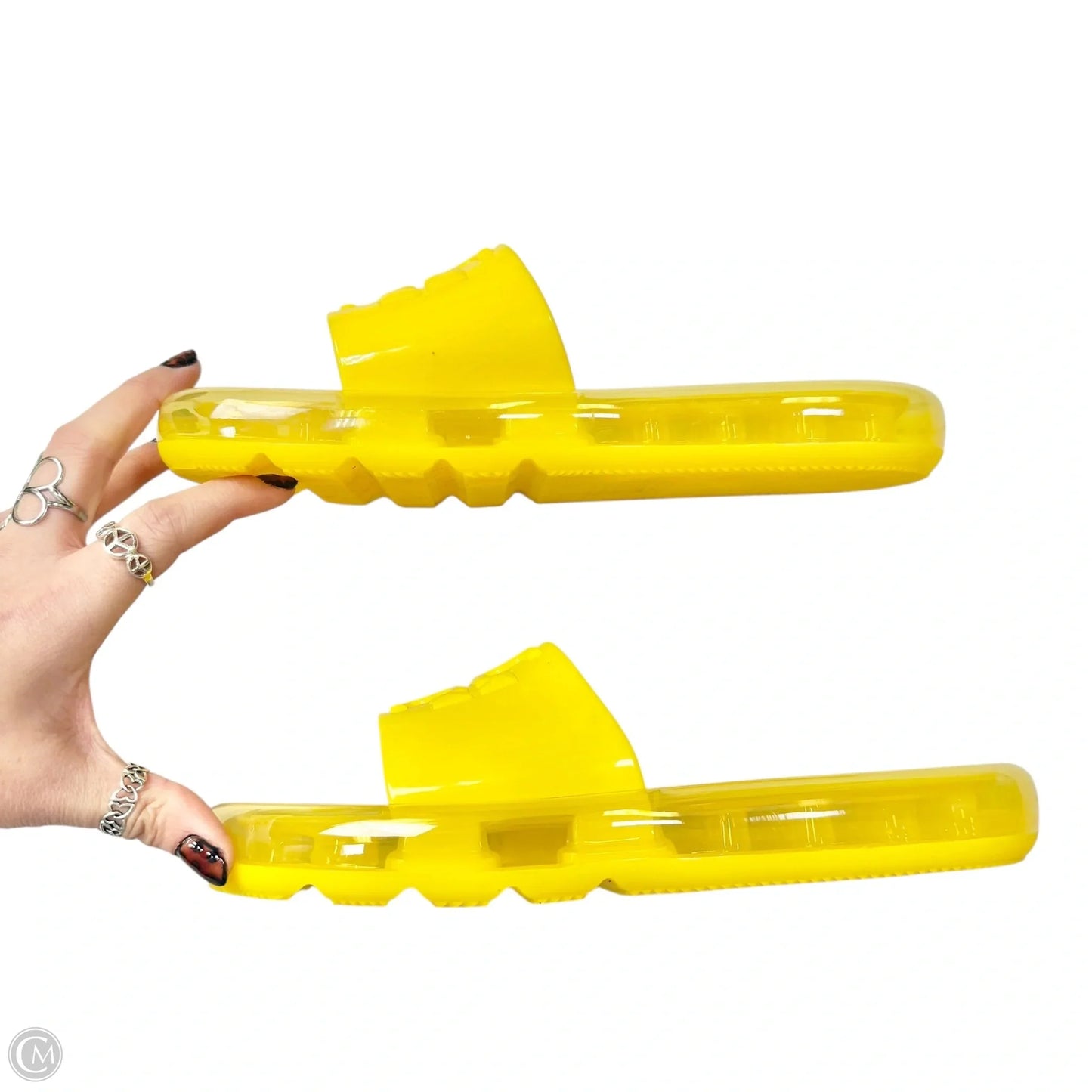 Sandals Designer By Tory Burch In Yellow, Size: 8