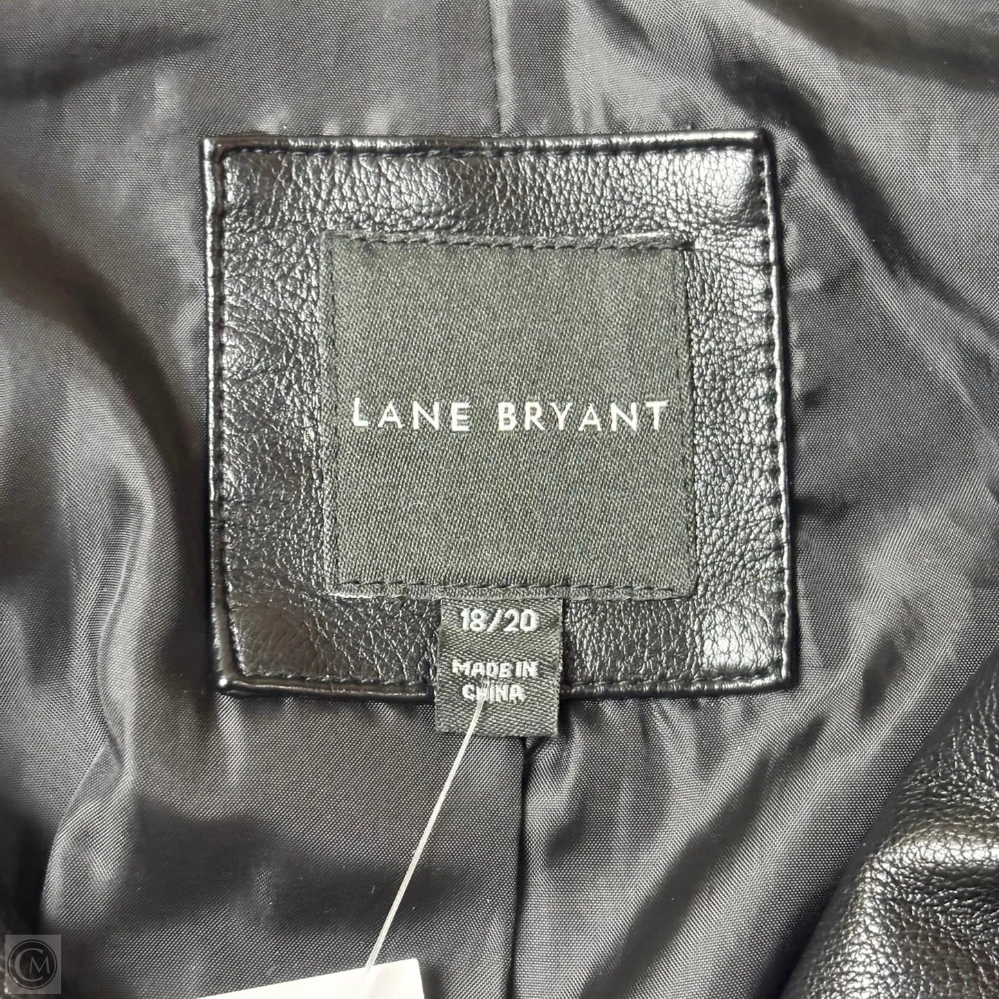 Jacket Leather By Lane Bryant In Black, Size: 1x