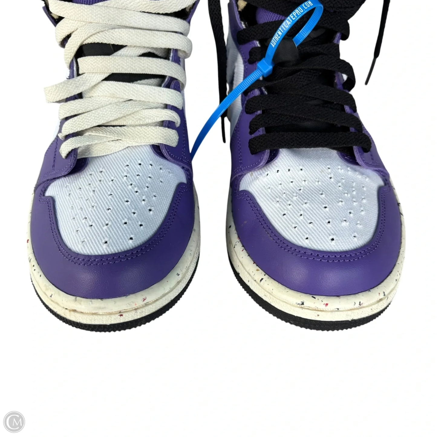 Shoes Luxury Designer By Jordan In Purple, Size: 7