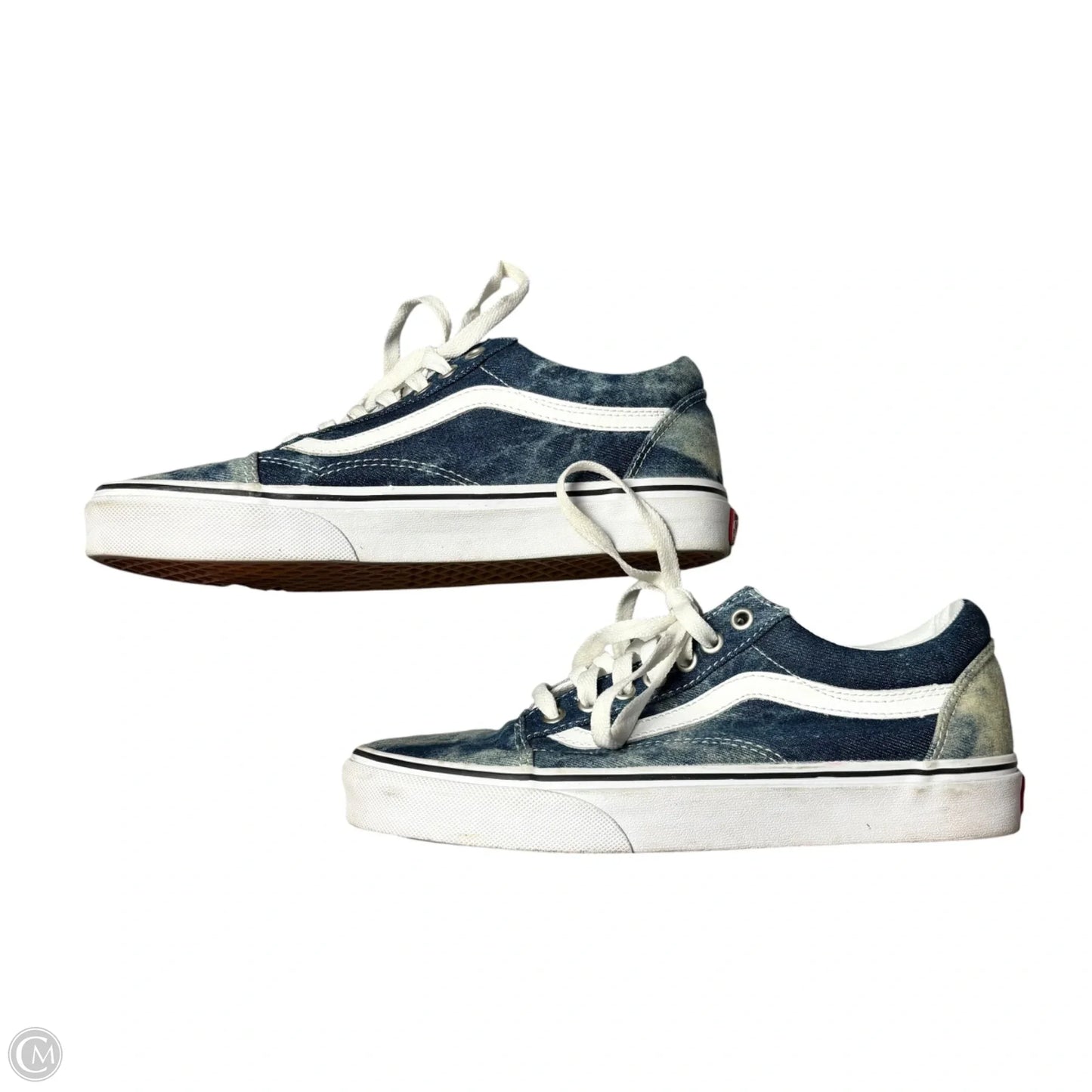 Shoes Sneakers By Vans In Blue Denim, Size: 9