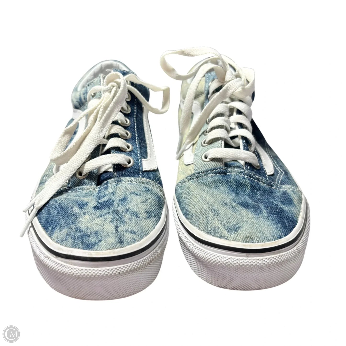 Shoes Sneakers By Vans In Blue Denim, Size: 9