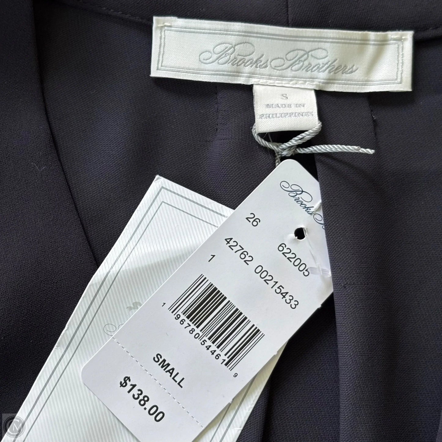 Top Long Sleeve By Brooks Brothers In Black, Size: S