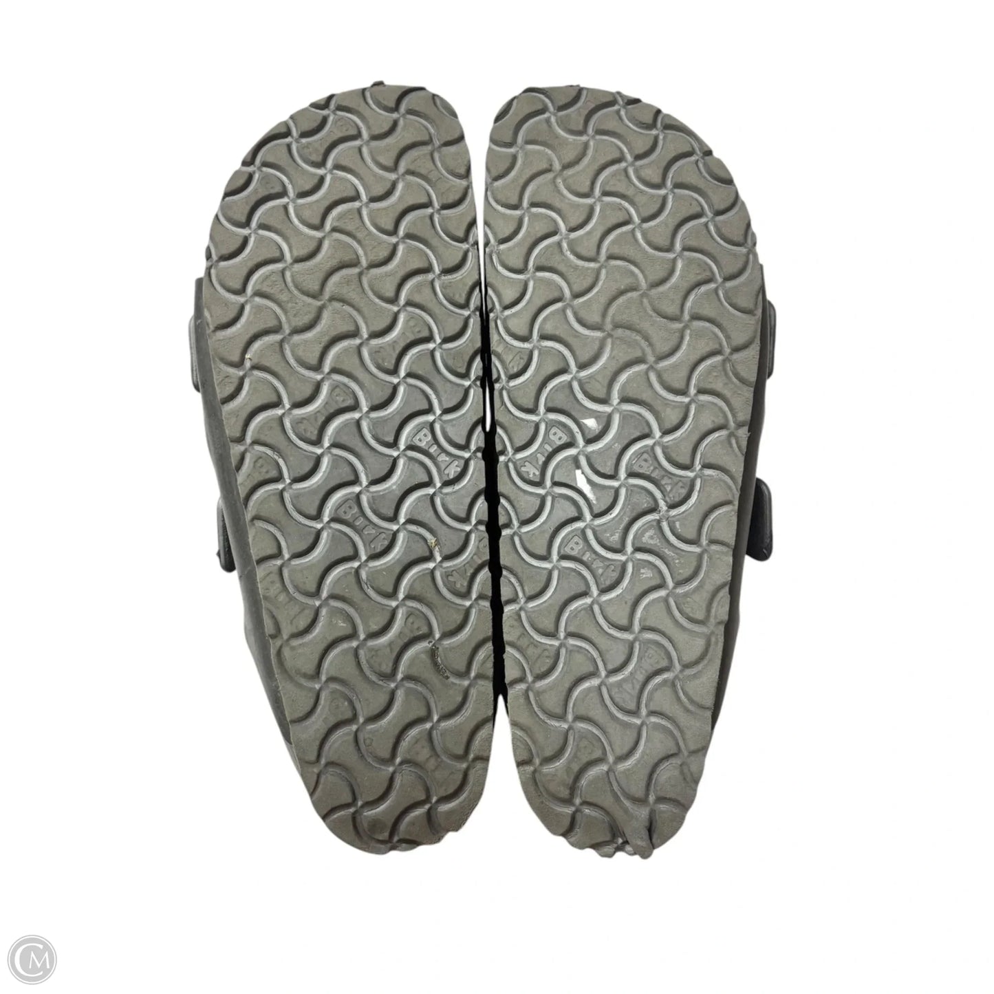 Sandals Flats By Birkenstock In Grey, Size: 9