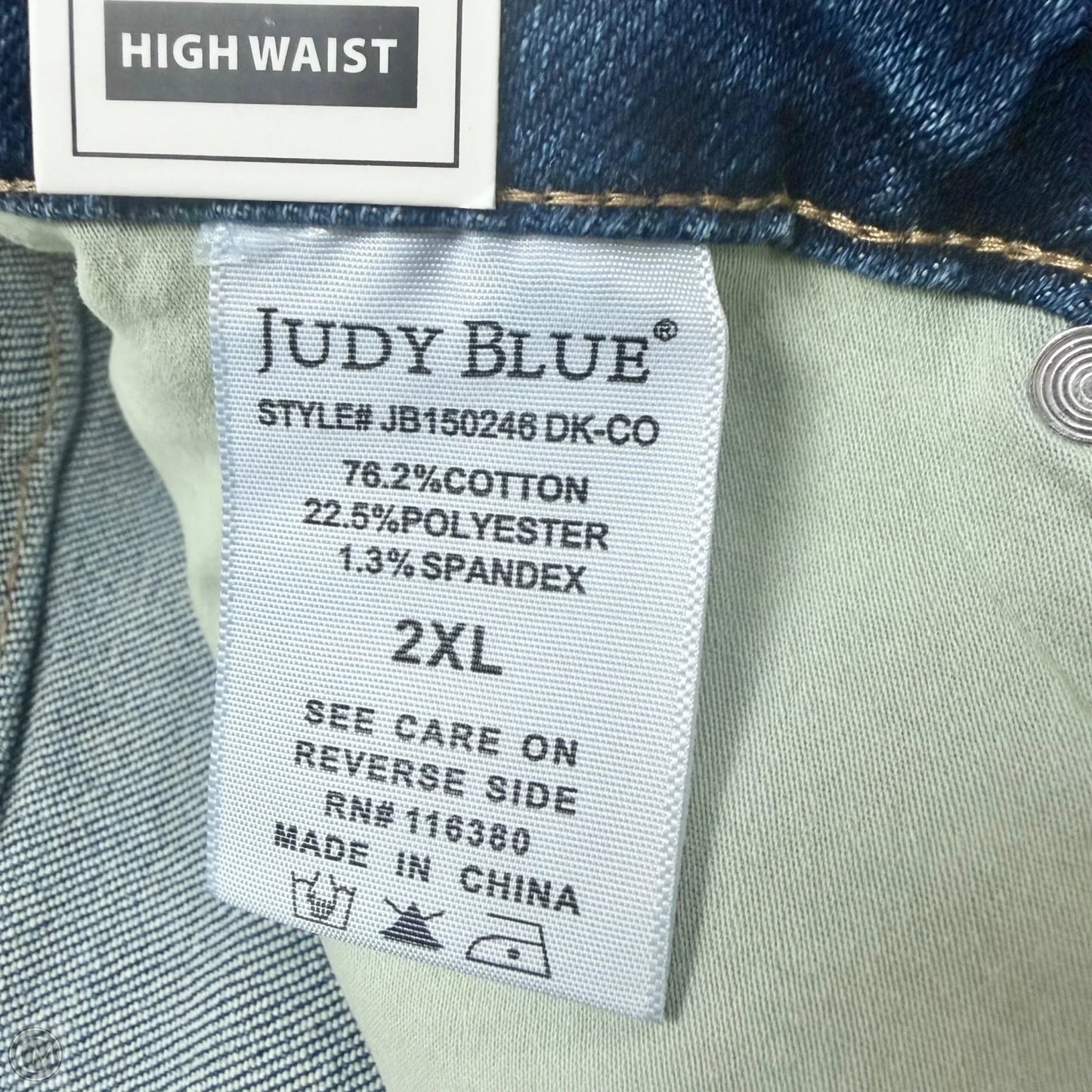 Shorts By Judy Blue In Blue Denim, Size: 20