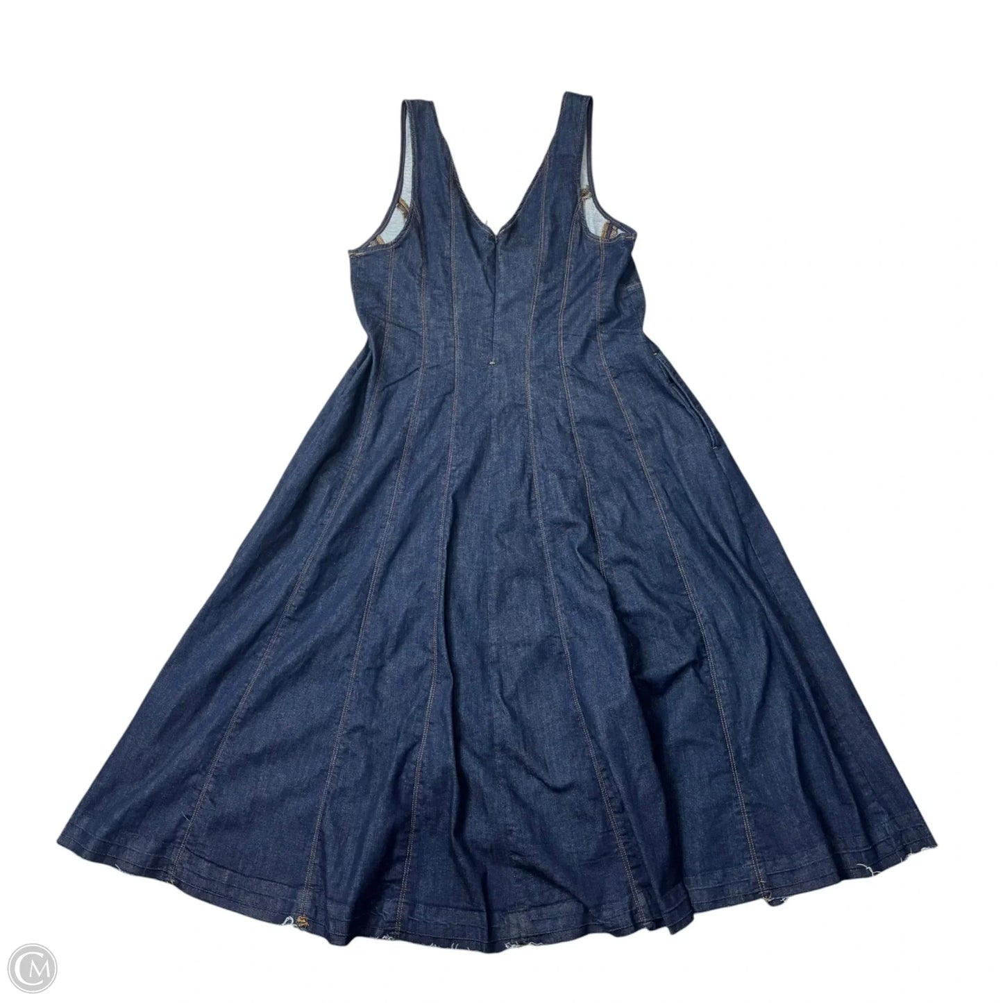 Dress Casual Maxi By Ashley Graham In Blue Denim, Size: Xl