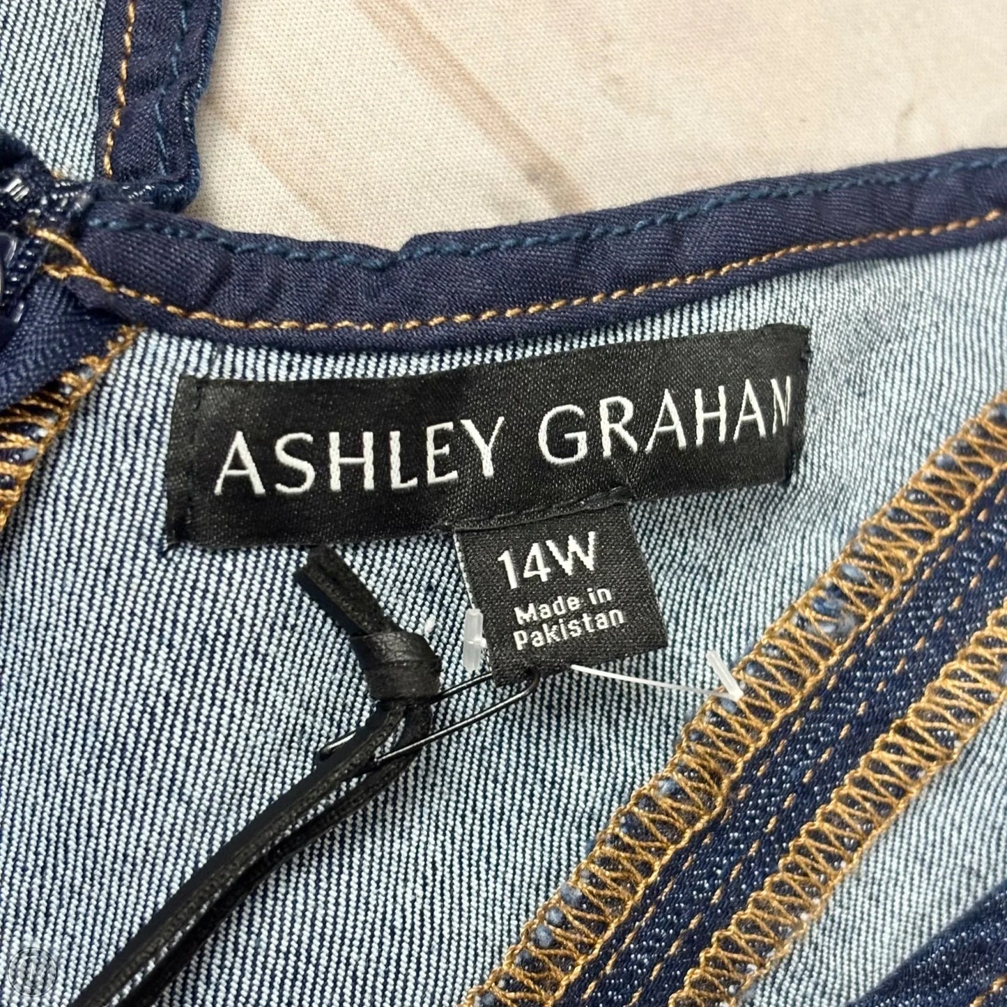 Dress Casual Maxi By Ashley Graham In Blue Denim, Size: Xl
