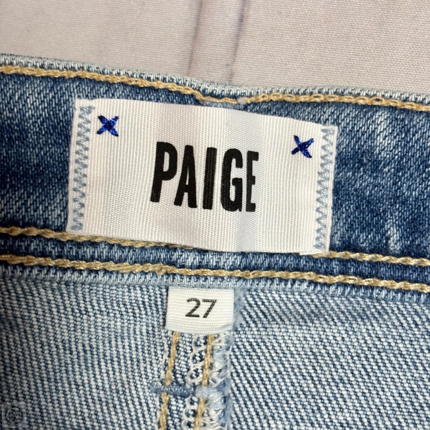 Jeans Skinny By Paige In Blue Denim, Size: 4