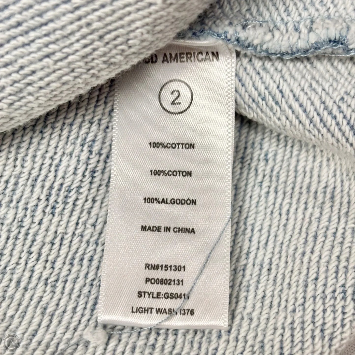 Sweatshirt Crewneck By Good American In Blue, Size: Xs