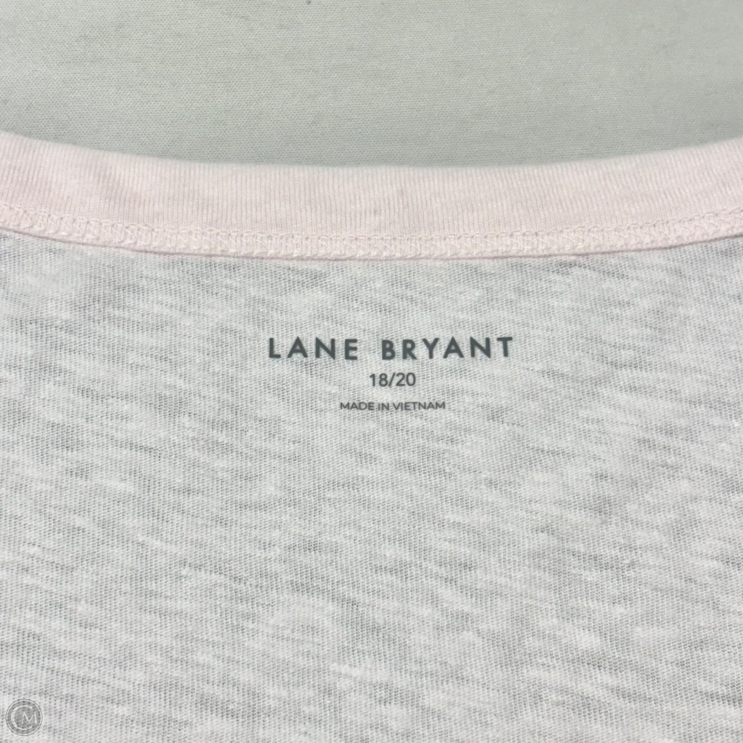 Top Short Sleeve Basic By Lane Bryant In Pink, Size: 1x