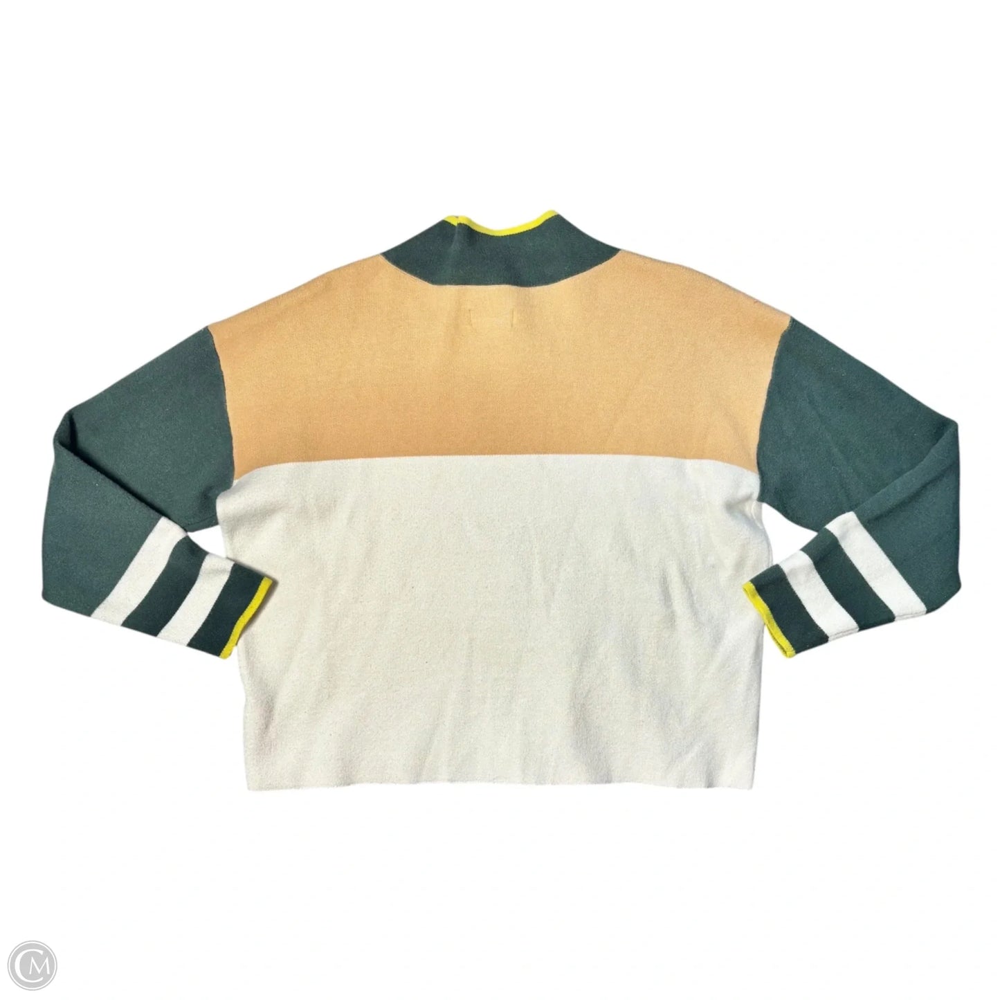 Top Long Sleeve By Maeve In Striped Pattern, Size: M