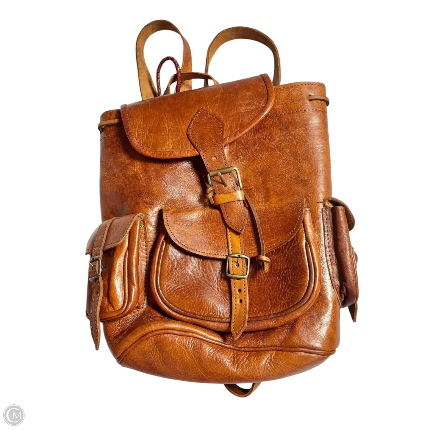 Backpack Leather, Size: Medium