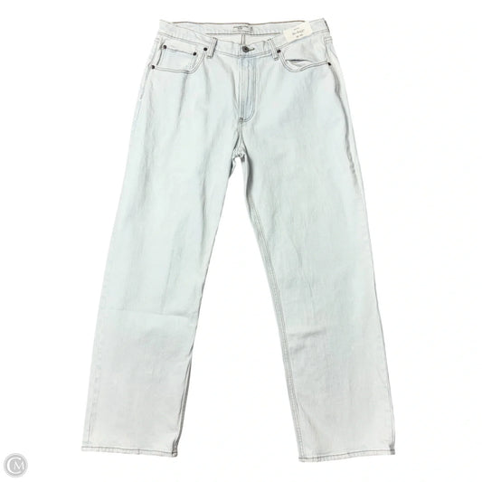 Jeans Straight By Abercrombie And Fitch In Blue Denim, Size: 14