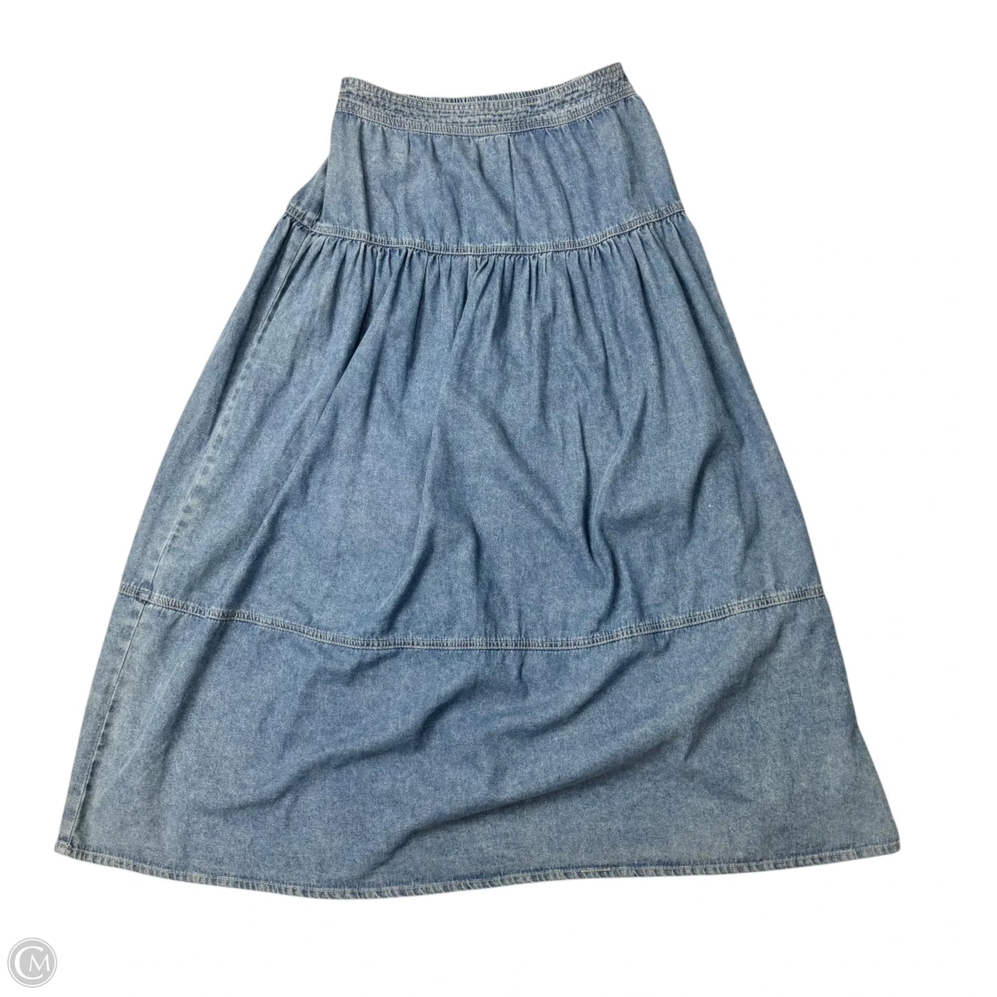 Skirt Maxi By Heartloom In Blue Denim, Size: M