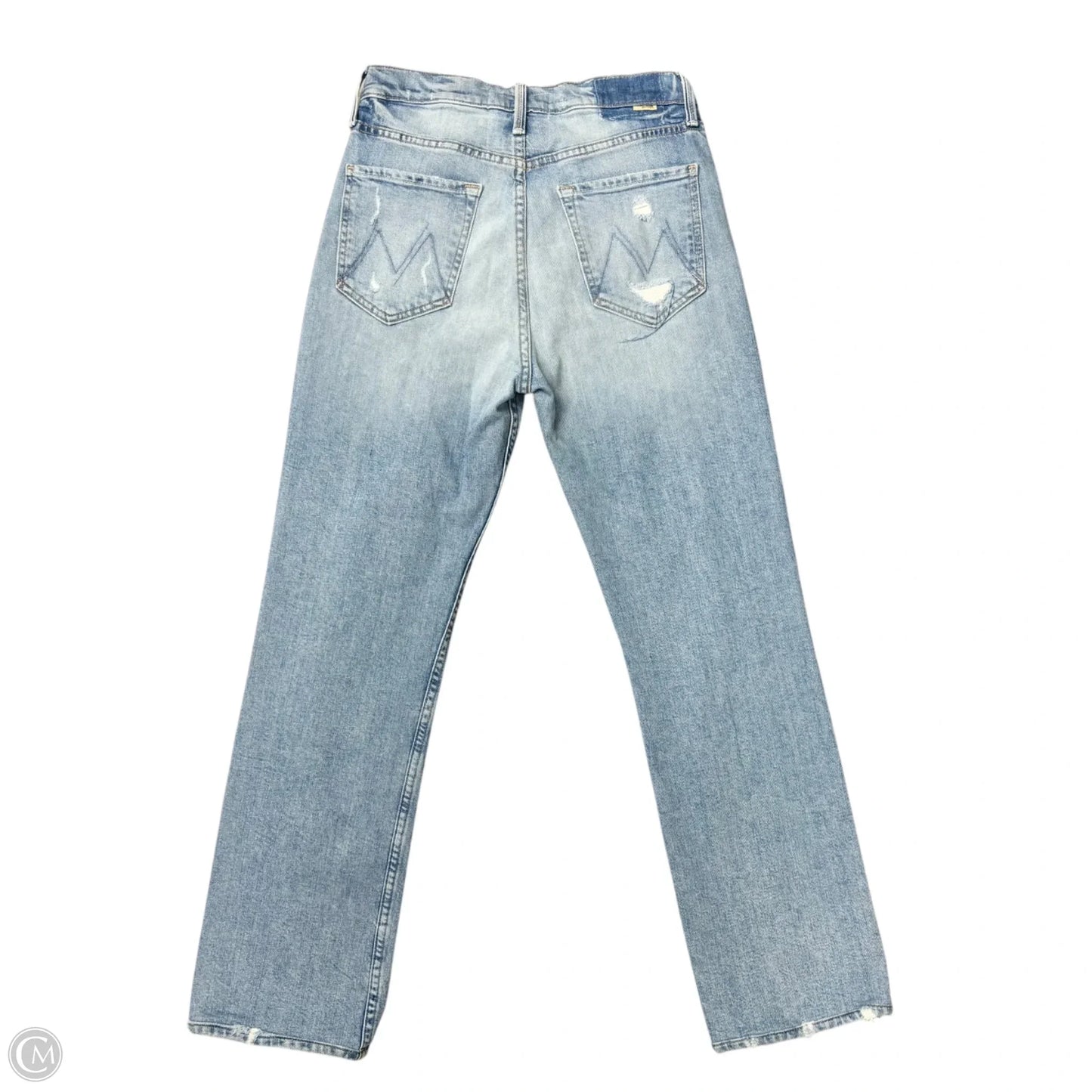 Jeans Straight By Mother In Blue Denim, Size: 8