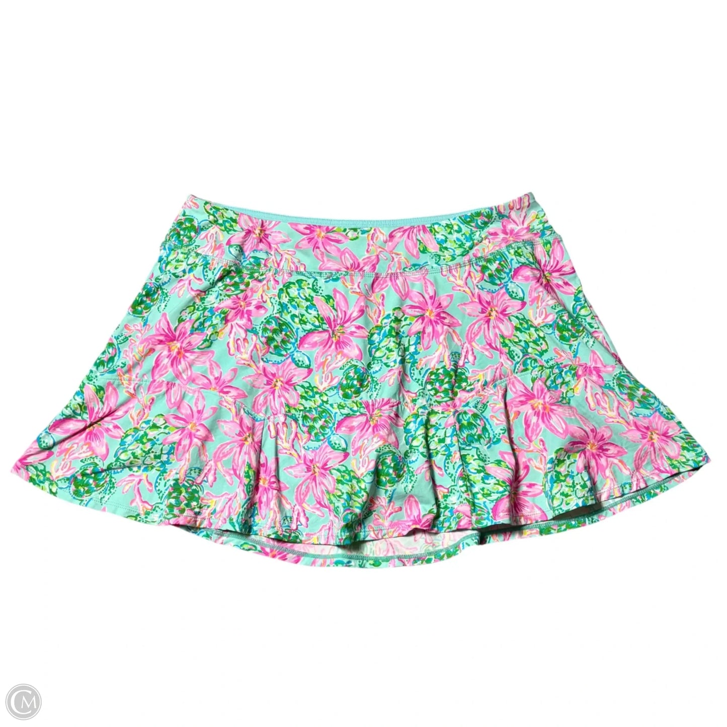 Skort Designer By Lilly Pulitzer In Teal, Size: L