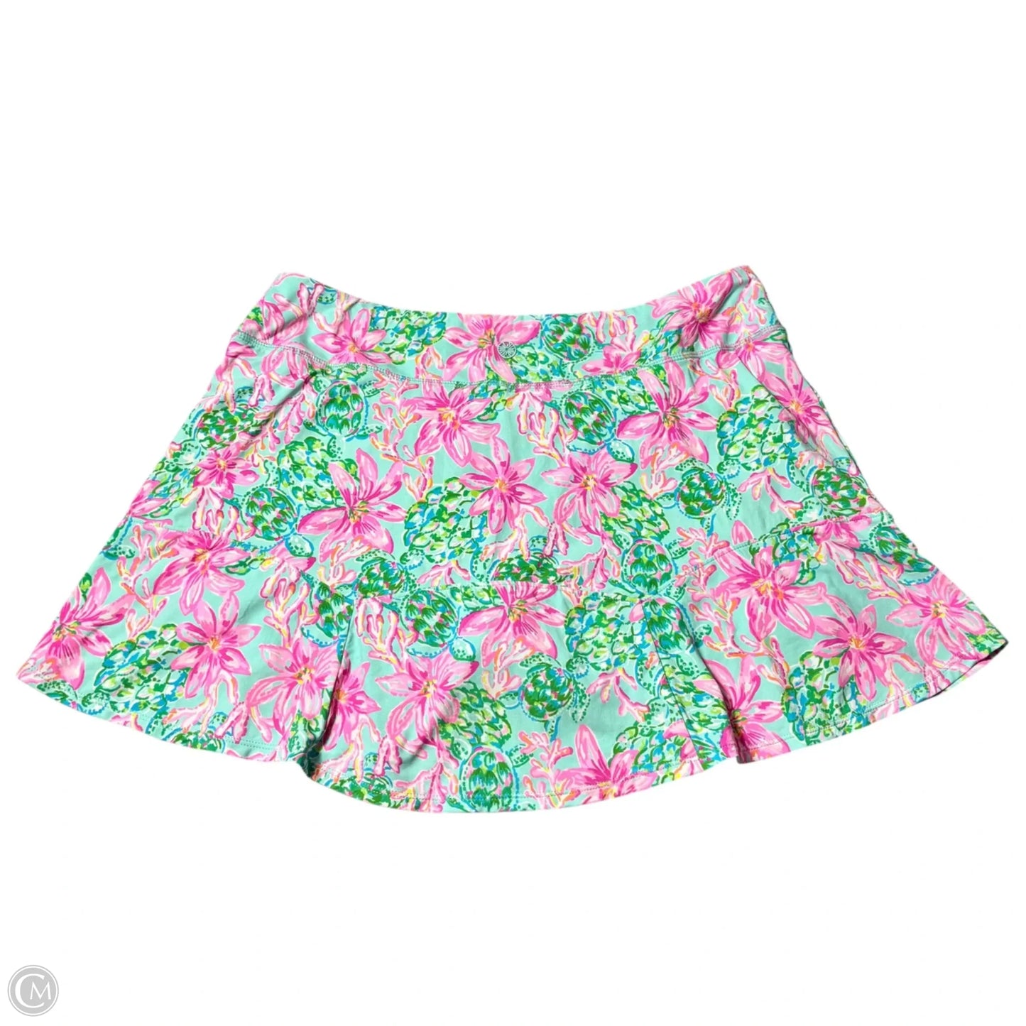 Skort Designer By Lilly Pulitzer In Teal, Size: L