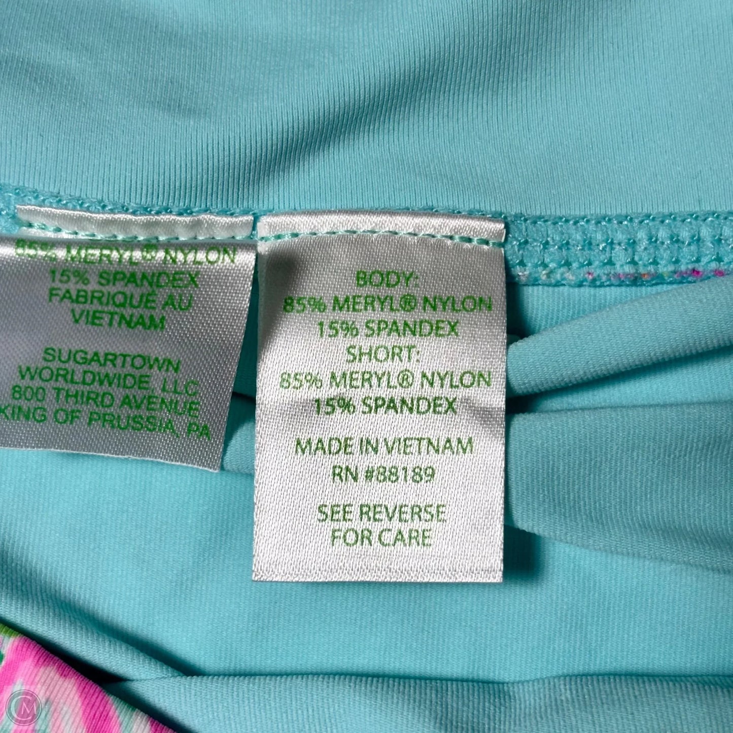 Skort Designer By Lilly Pulitzer In Teal, Size: L