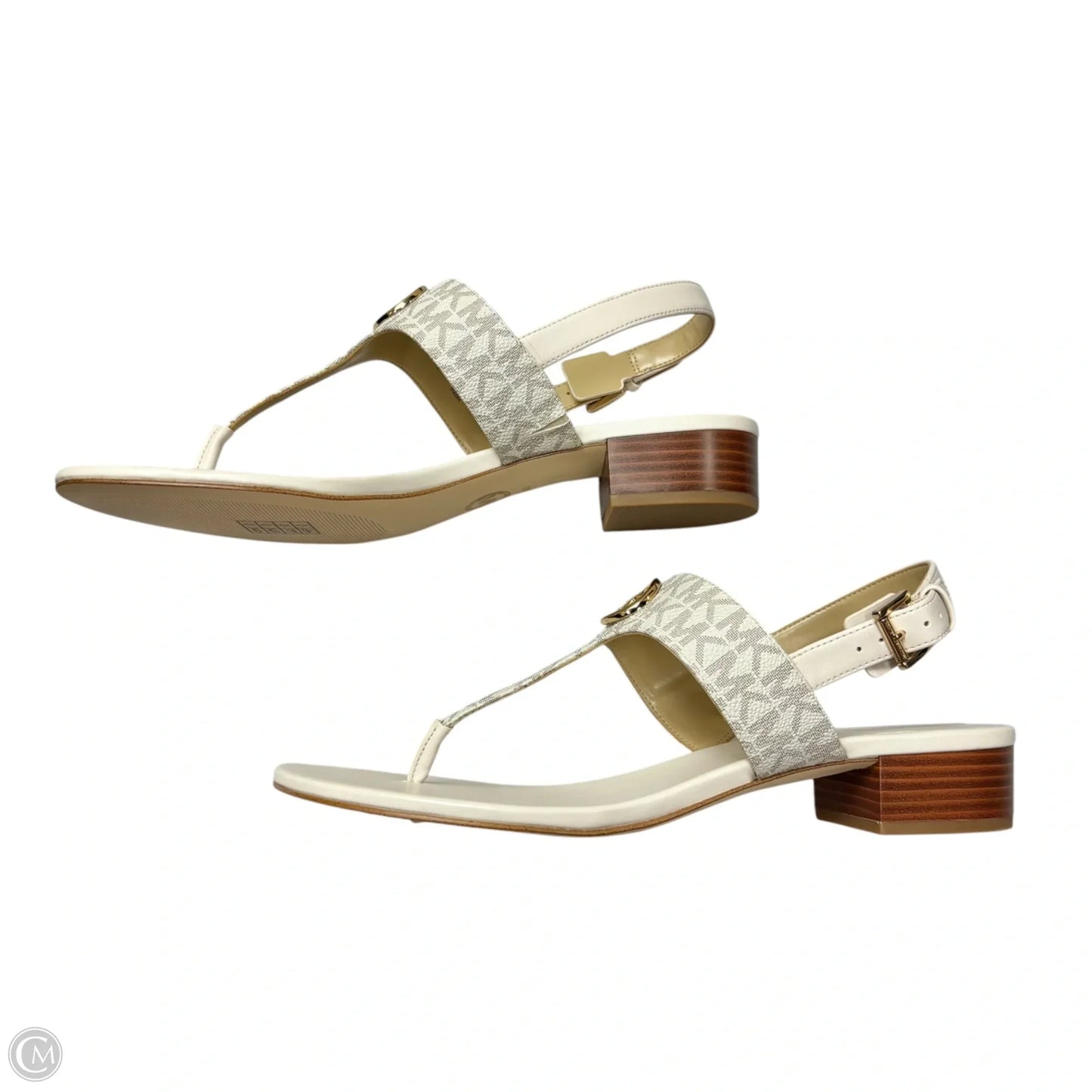 Sandals Heels Kitten By Michael By Michael Kors In Cream, Size: 11