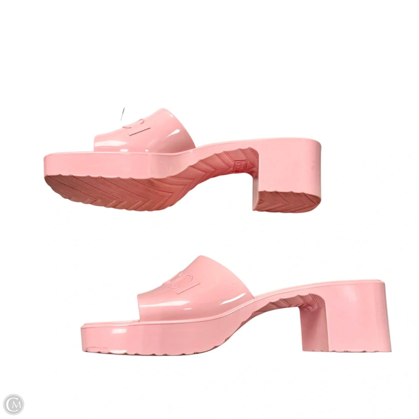 Shoes Luxury Designer By Gucci In Pink, Size: 10.5