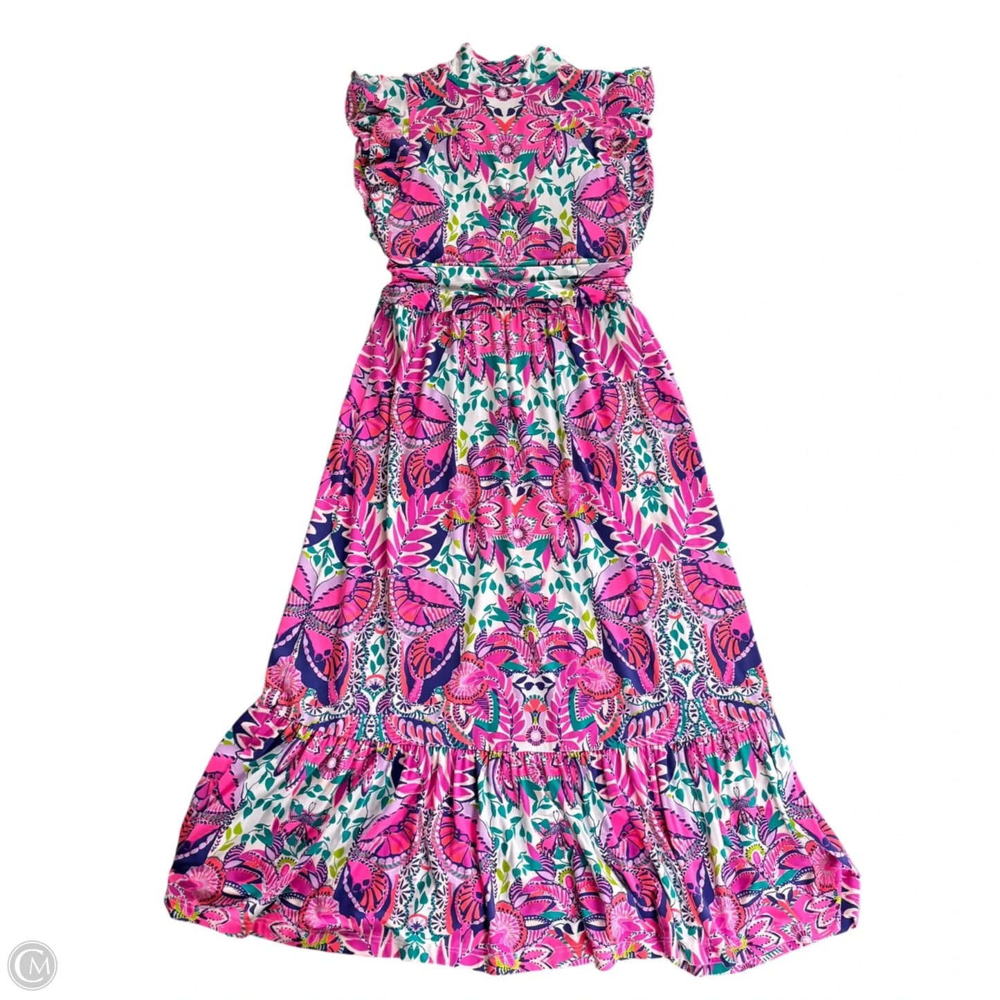 Dress Designer By Lilly Pulitzer In Pink & Purple, Size: L