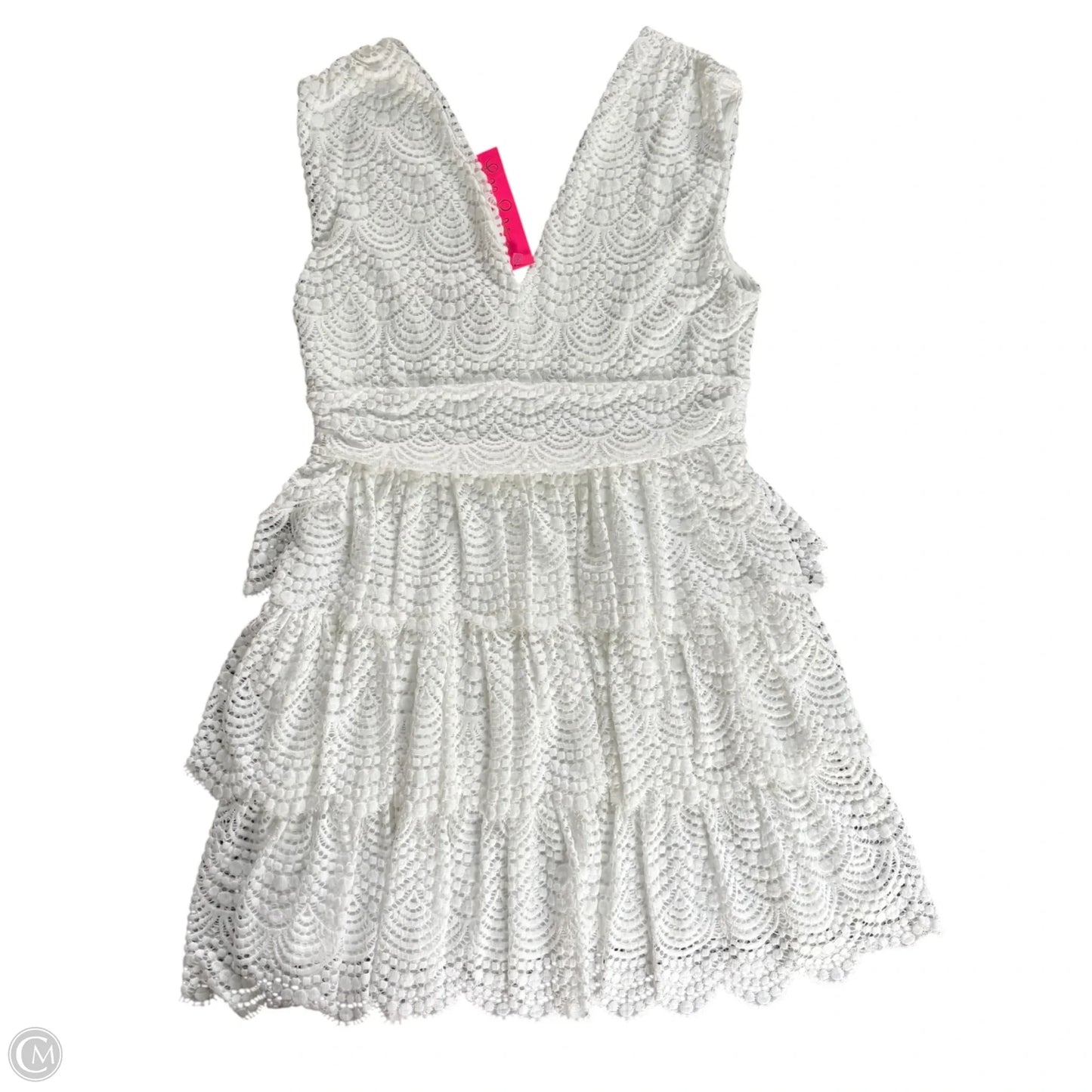 Dress Designer By Lilly Pulitzer In White, Size: L