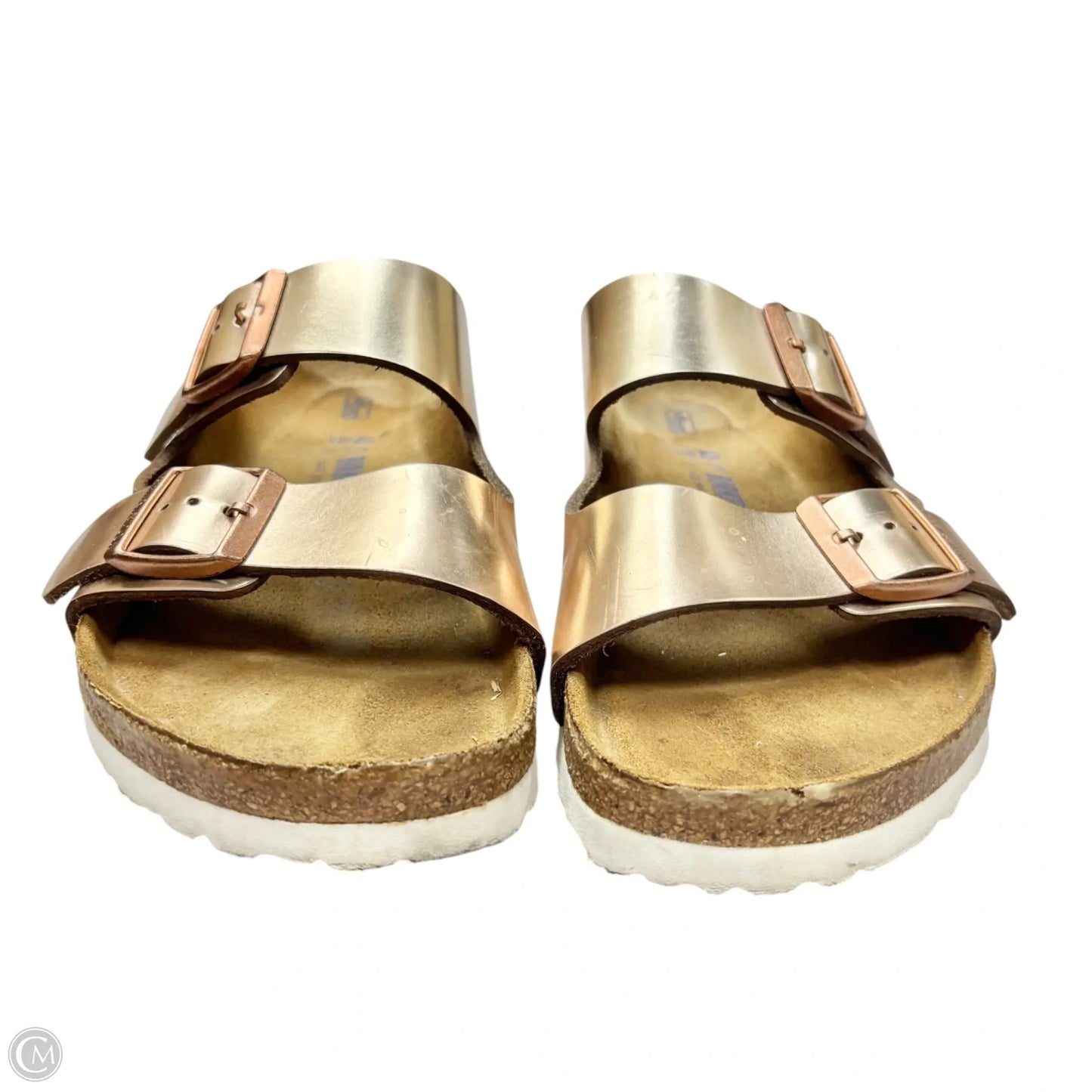 Sandals Flats By Birkenstock In Bronze, Size: 9.5