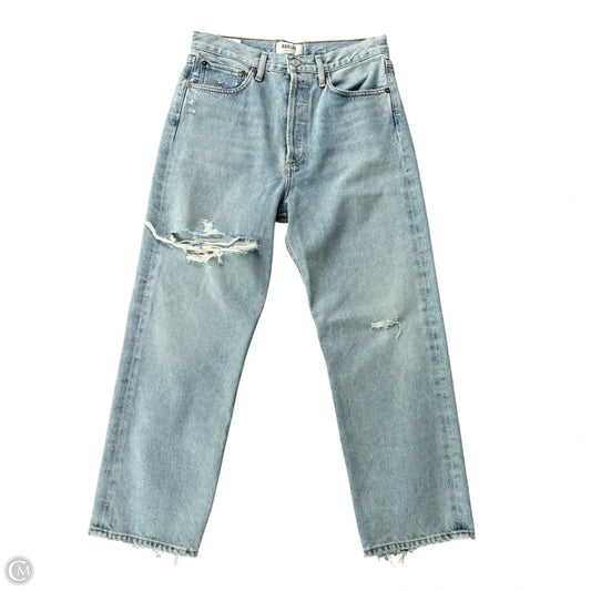 Jeans Straight By Agolde In Blue Denim, Size: 2