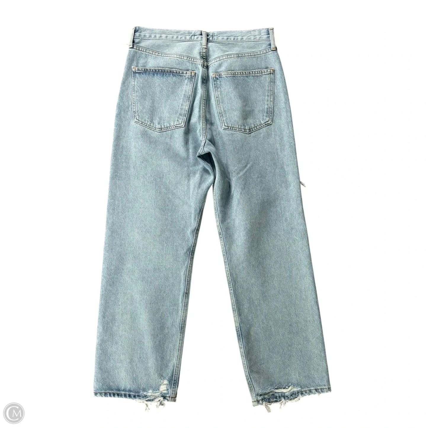 Jeans Straight By Agolde In Blue Denim, Size: 2