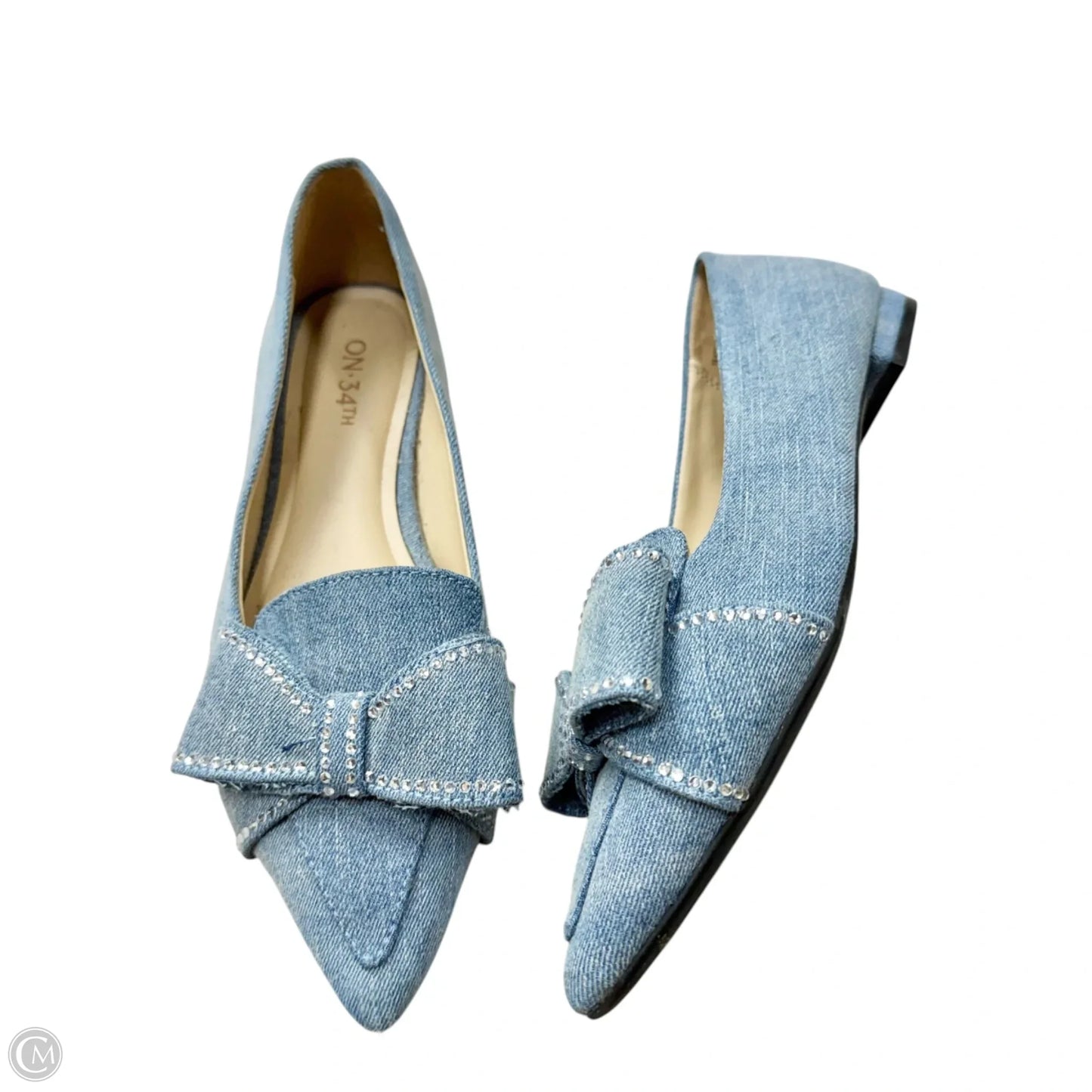 Shoes Flats By On 34th In Blue Denim, Size: 6