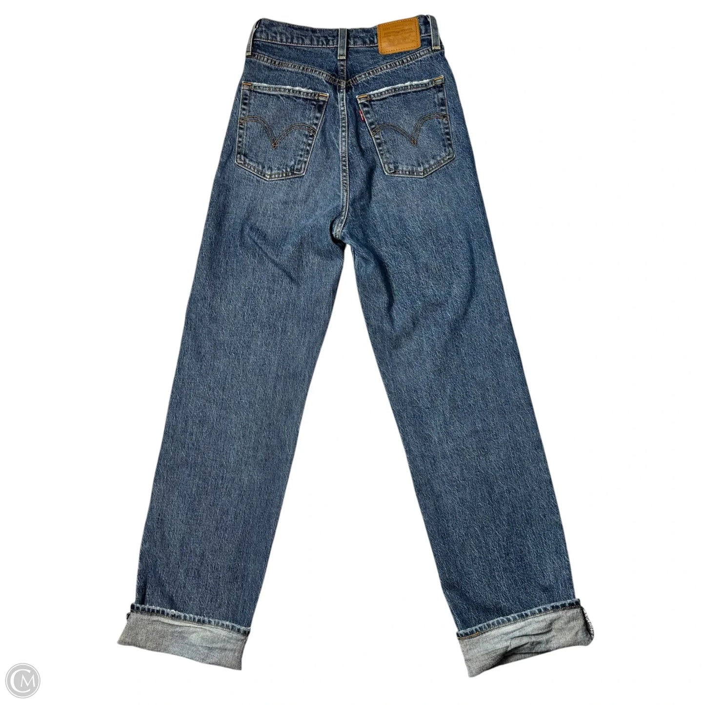 Jeans Straight By Levis In Blue Denim, Size: 0