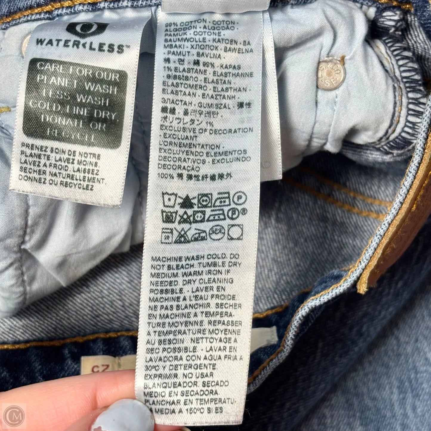 Jeans Straight By Levis In Blue Denim, Size: 0