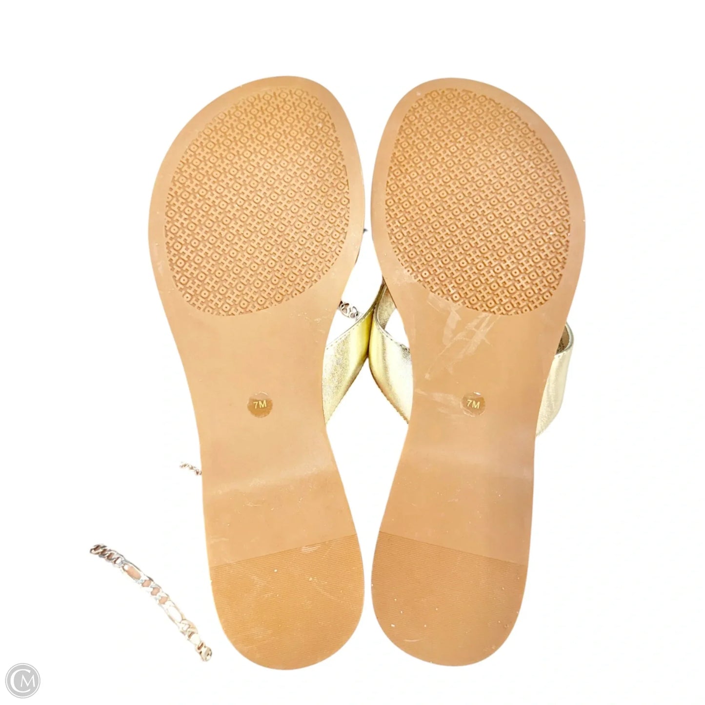 Sandals Designer By Tory Burch In Gold, Size: 7
