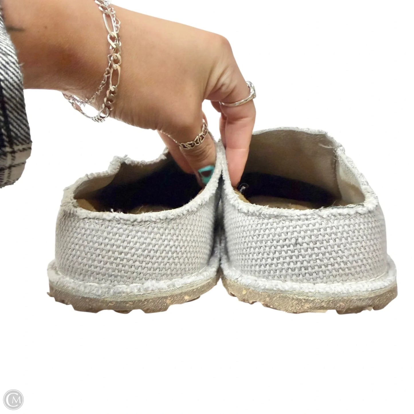 Shoes Flats By Birkenstock In Grey, Size: 7