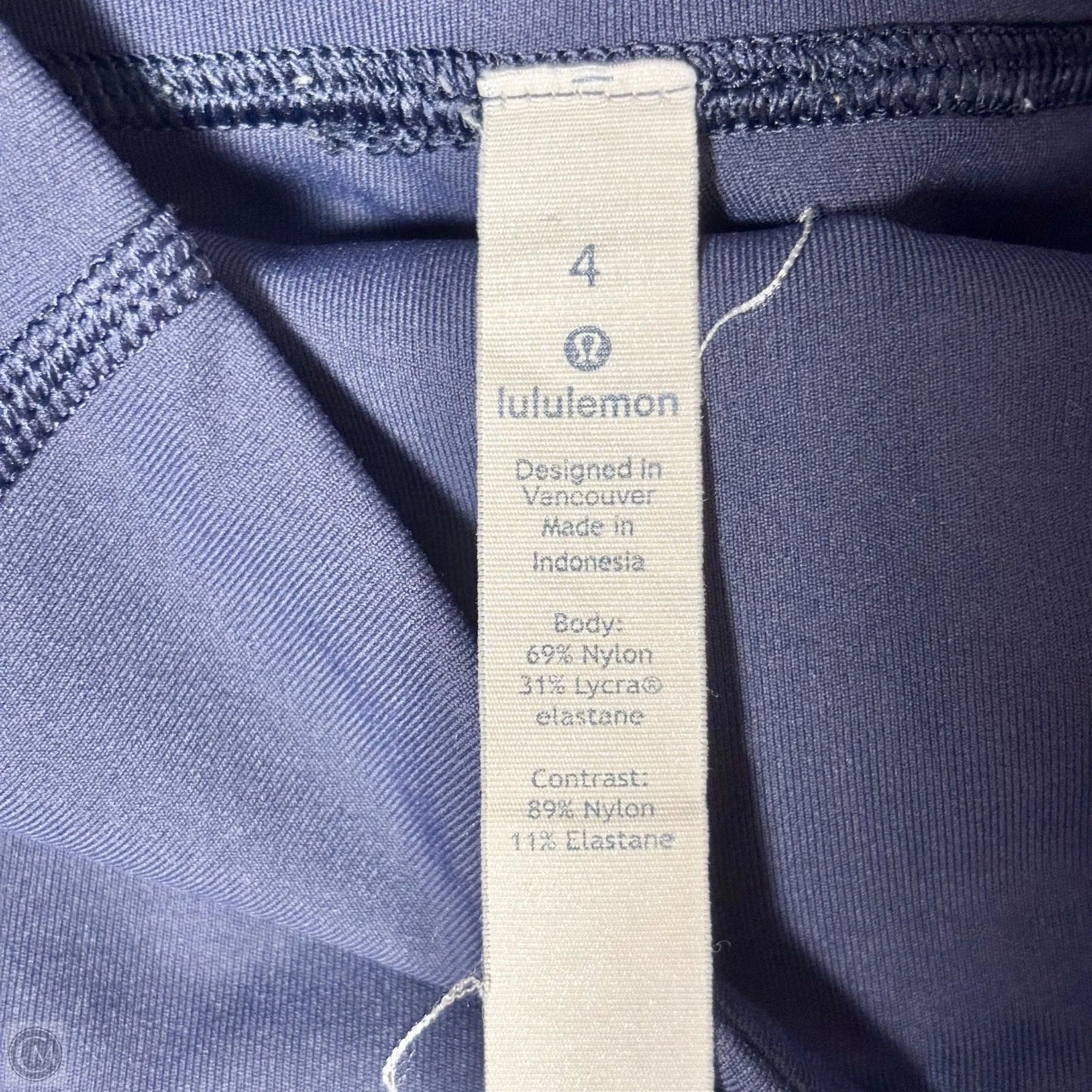 Athletic Leggings By Lululemon In Blue, Size: S