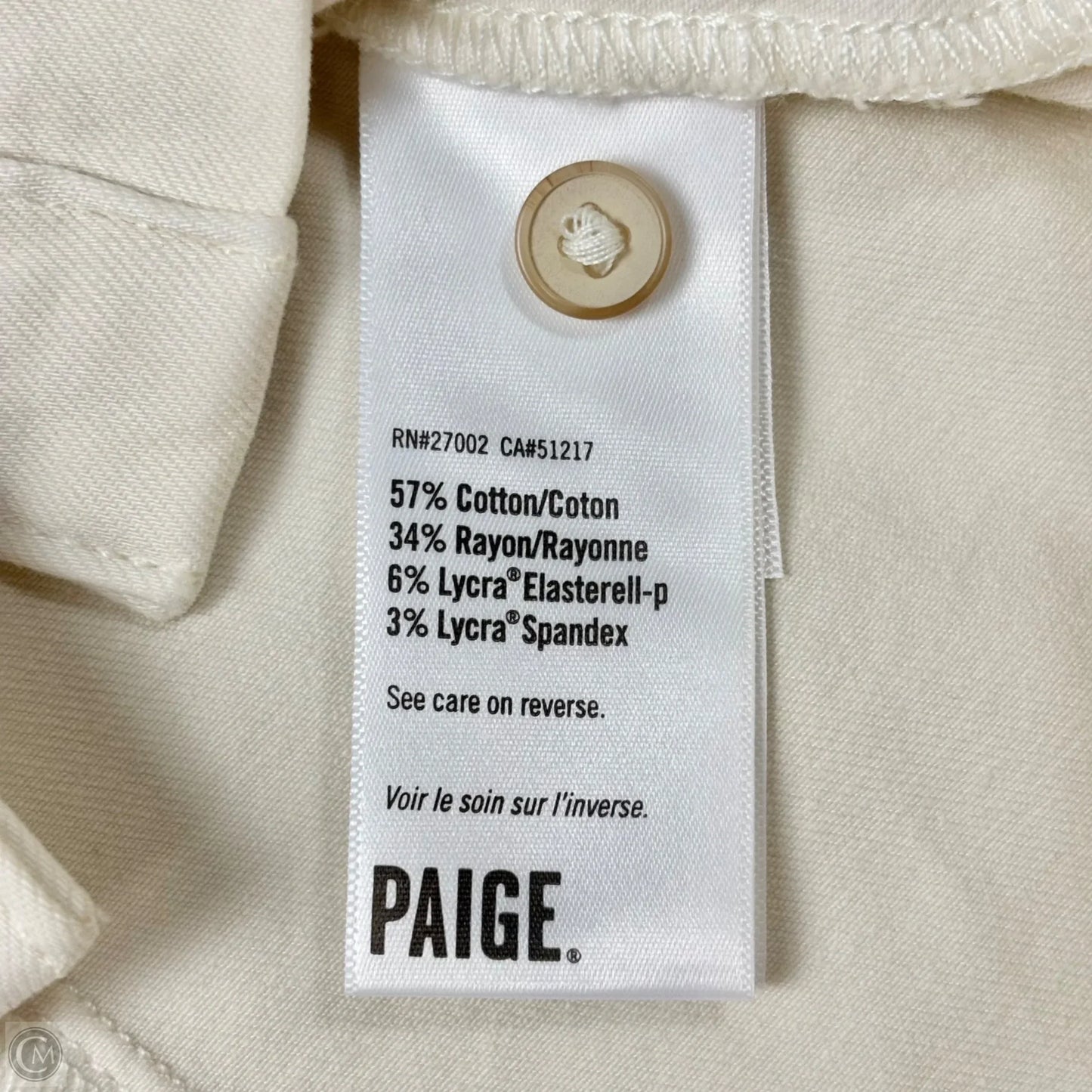 Dress Casual Short By Paige In Cream, Size: M