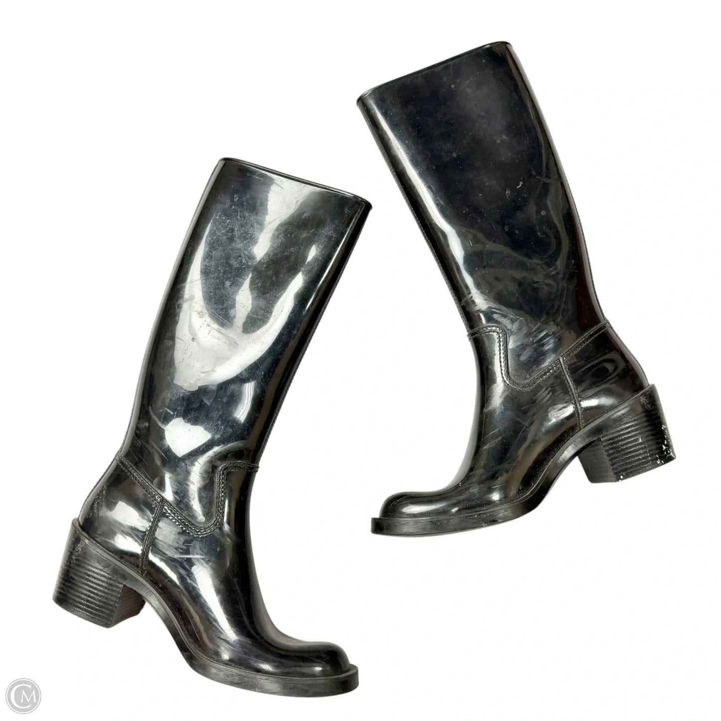 Boots Luxury Designer By Gucci In Black, Size: 7