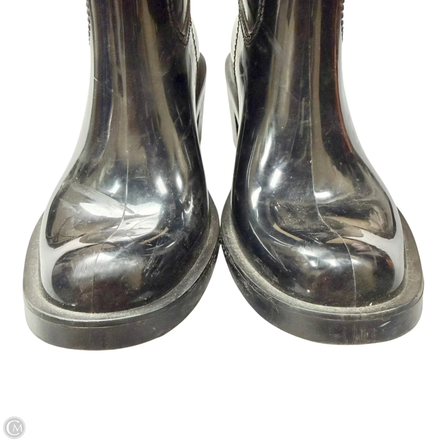 Boots Luxury Designer By Gucci In Black, Size: 7