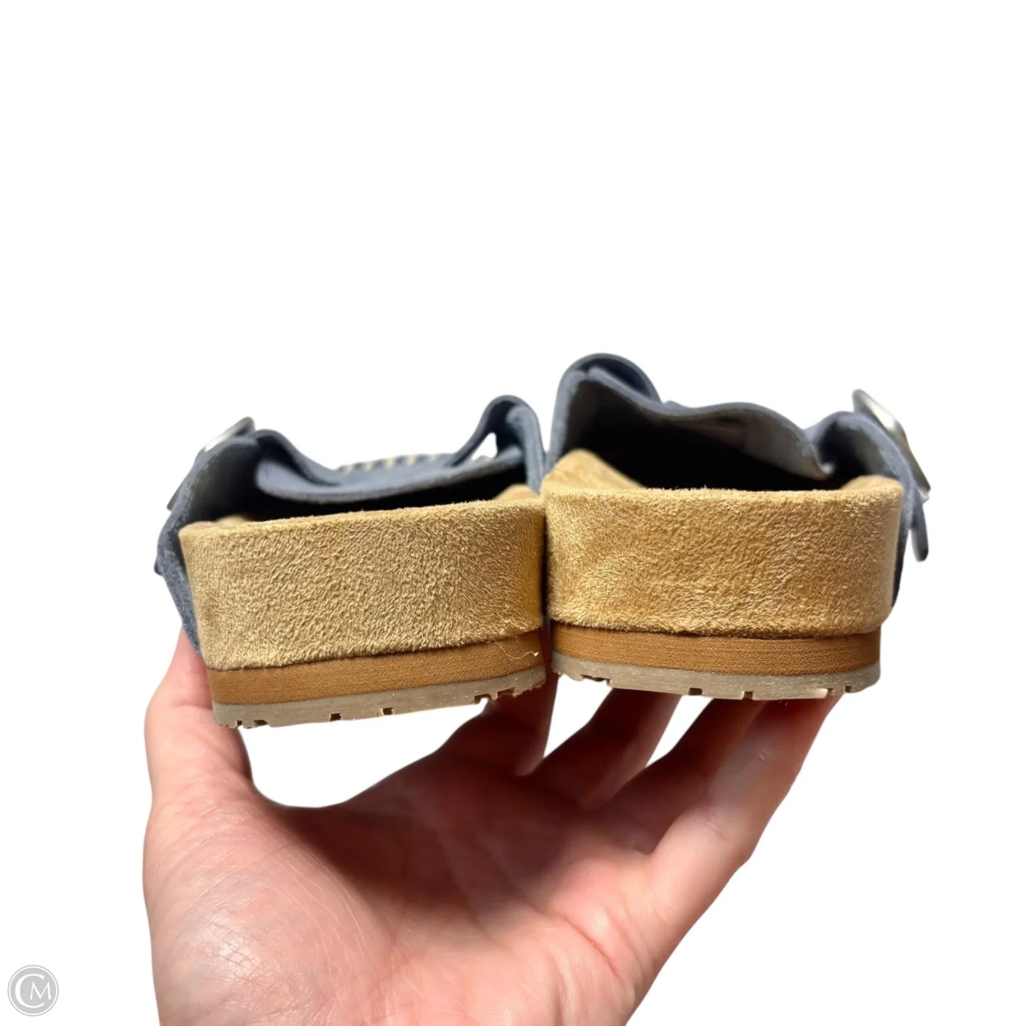 Shoes Flats By Minnetonka In Blue & Brown, Size: 8.5