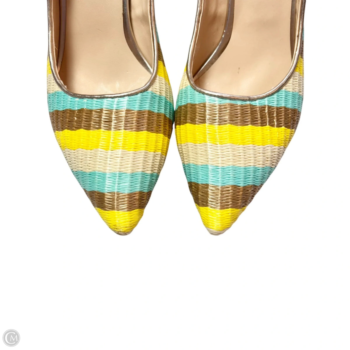 Shoes Heels Kitten By Krown In Striped Pattern, Size: 6.5