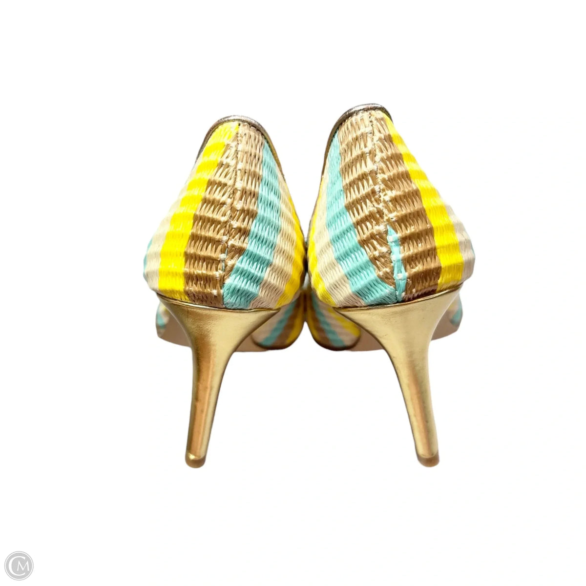 Shoes Heels Kitten By Krown In Striped Pattern, Size: 6.5