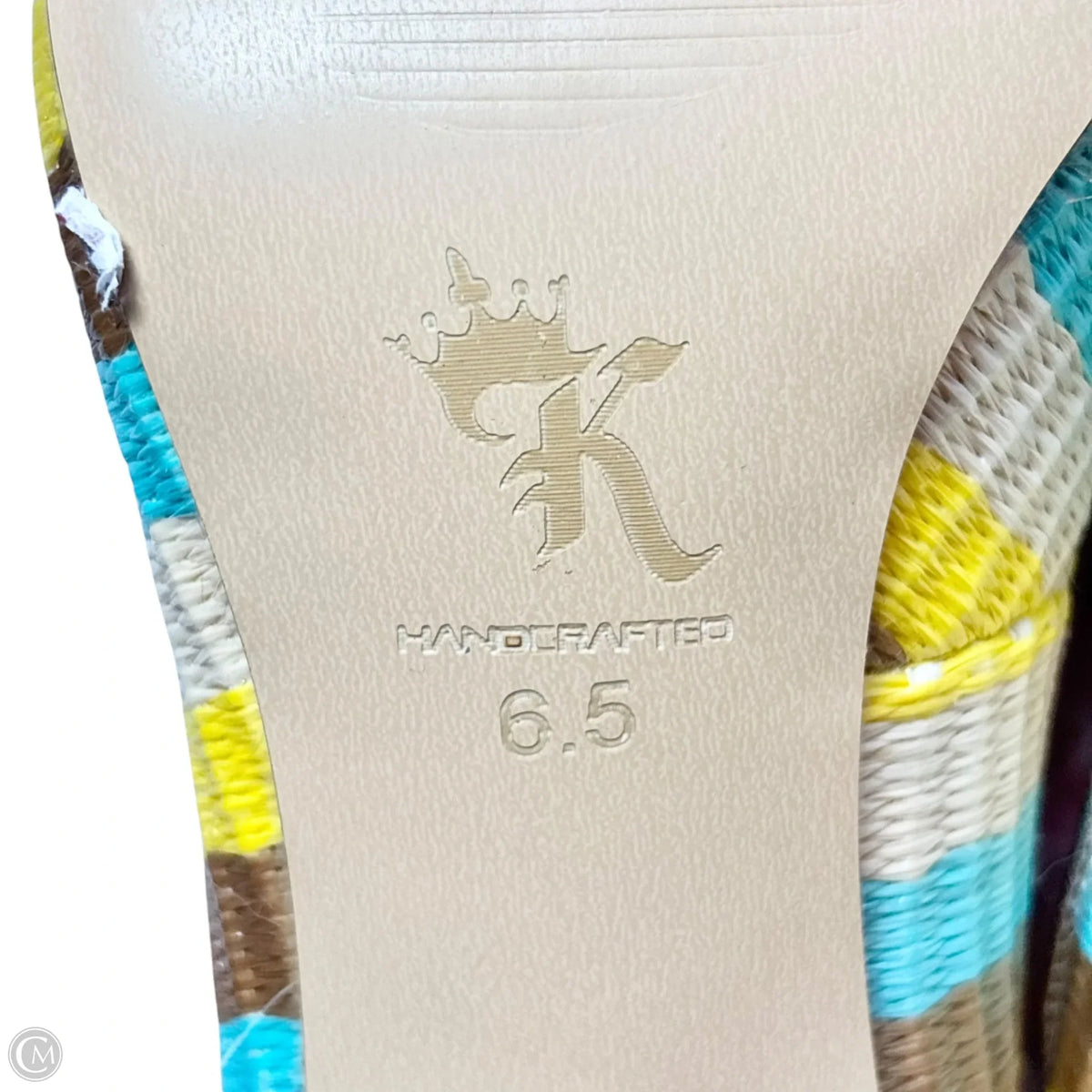 Shoes Heels Kitten By Krown In Striped Pattern, Size: 6.5