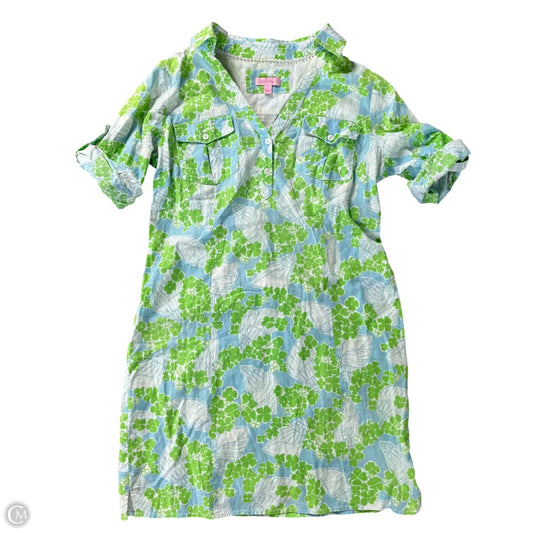 Dress Designer By Lilly Pulitzer In Blue & Green, Size: S