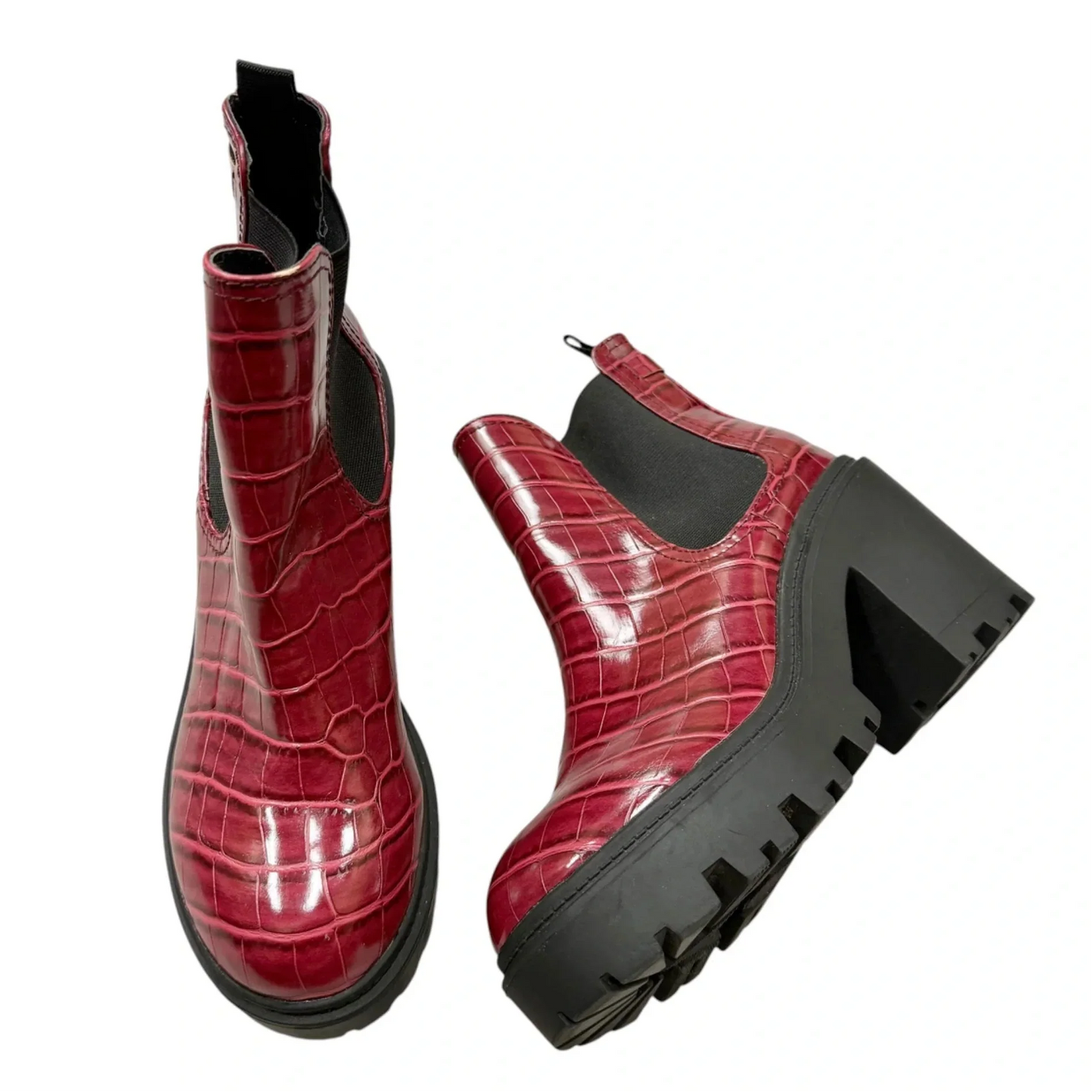 Boots Combat By Urban Outfitters In Red, Size: 8