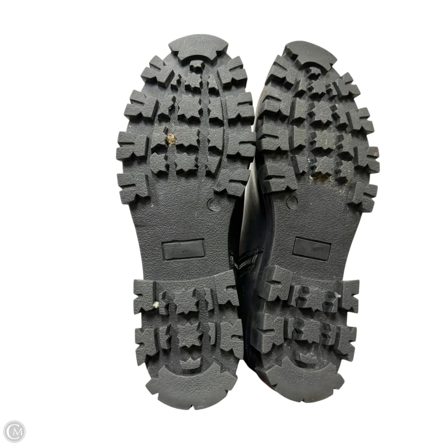Boots Mid-calf Flats In Black, Size: 7.5
