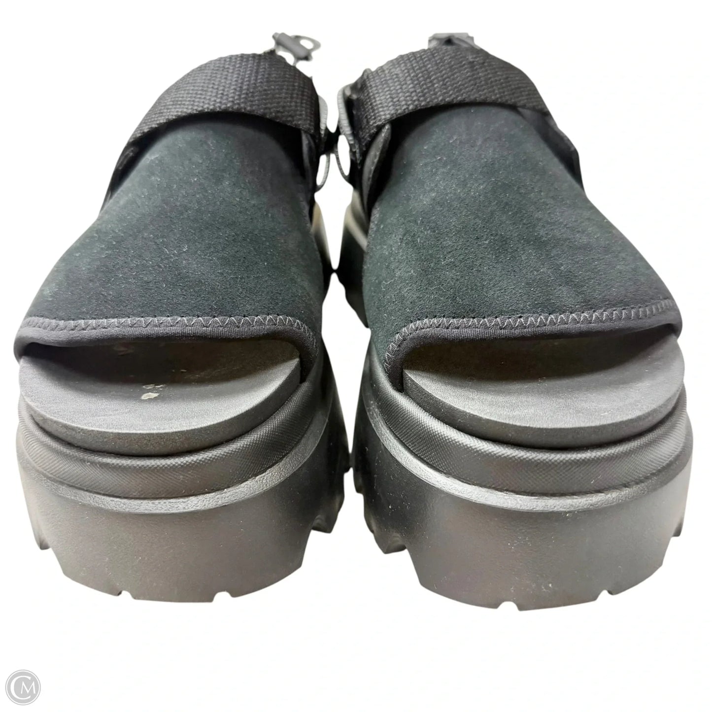 Sandals Designer By Ugg In Black, Size: 8